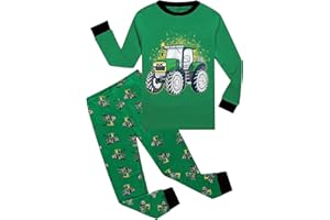 LITTLE HAND Little Boys Pajamas Fire Truck Kids Train 2 Piece Pjs Dinosaur Sleepwear Toddler Boy Tractor Clothes Sets 2-7 Years