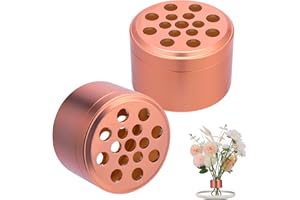 MAVEITE Bouquet Twister Flower Arrangement DIY Flower Bouquet Creator Dutch Spiral Romantic Twist Bouquet Wedding Decoration Ikebana Flower Holder Home Floral Art Arranging Pin Frog Vase (Rose Gold)