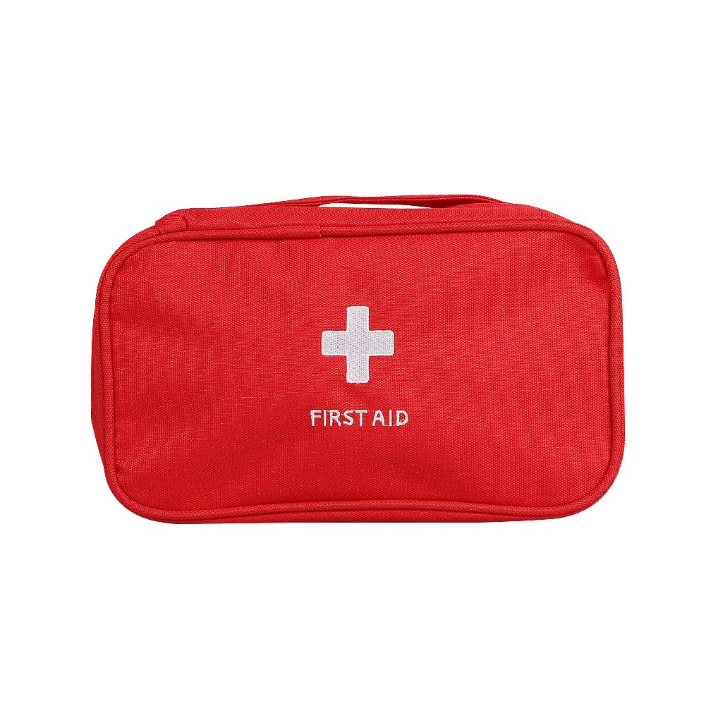 Empty Medicine Bag First Aid Bag Box Mini Travel Emergency Pouch Compact Medicine Storage Bag for Travel Home Office Car Outdoors Sports Camping Hiking 23x13x7.5CM