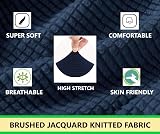 SAMSTEX 2 Seater Sofa Cover Navy Blue 1-Piece Stretch Premium Slipcover view 4