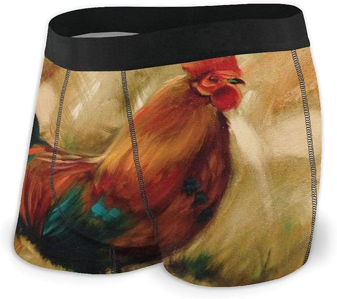 fenrris65 Brief Rooster Vintage Torn Edges Brief Shorts Underwear