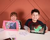 Marvin's Magic Glow Art LED Drawing Board Pink Light Up Pad 4 Pens Ages 5+ view 2