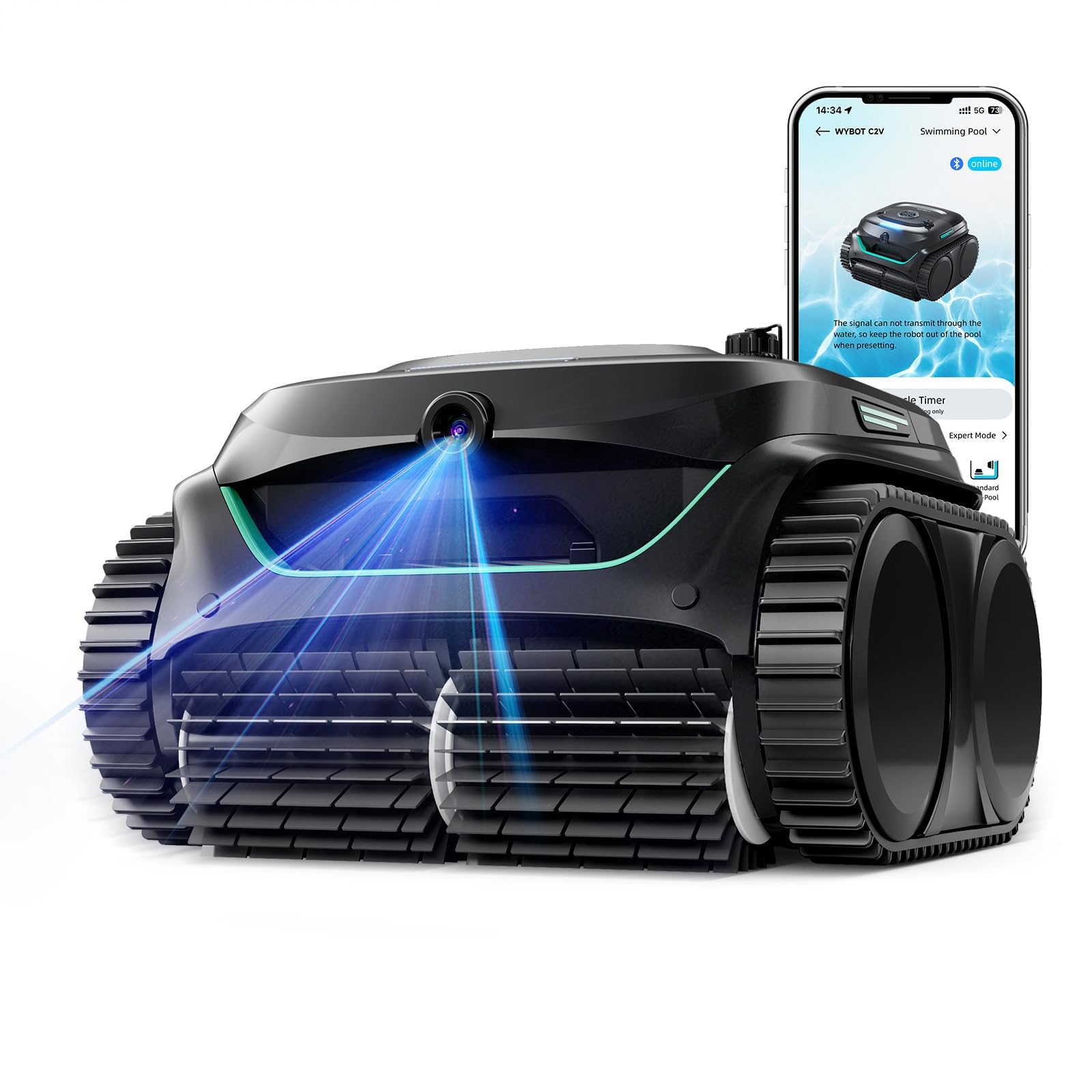 WYBOT C2 Vision AI Camera Cordless Pool Vacuum