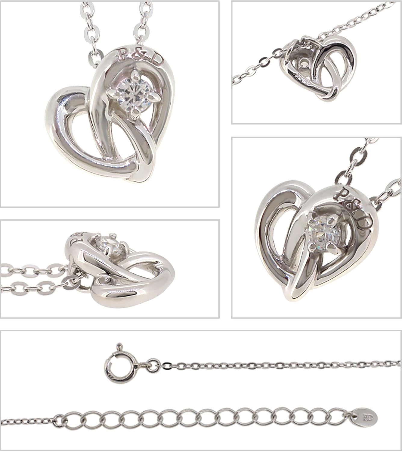 全国組立設置無料 ピンキー ダイアン ネックレス エンドレスハートシリーズ シルバーネックレス ホワイトゴールド Pinky Dianne 新着商品 Krplas Net