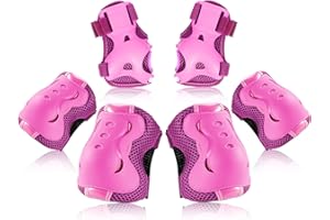 BOSONER Kids/Youth Knee Pad Elbow Pads Guards Protective Gear Set for Roller Skates Cycling BMX Bike Skateboard Inline Skatin