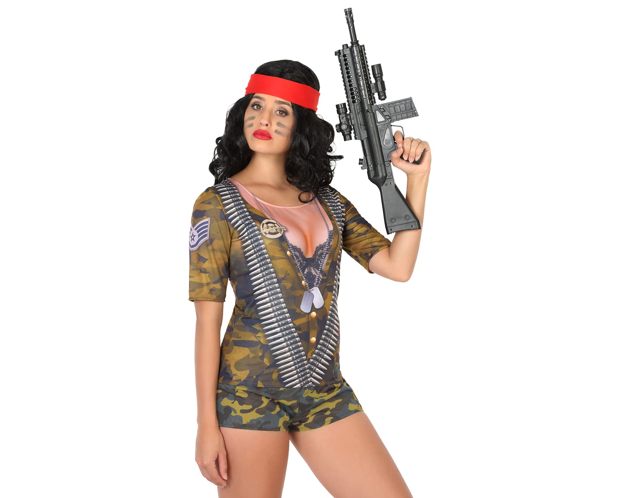 ATOSA Costume T-Shirt Military Woman XS-S