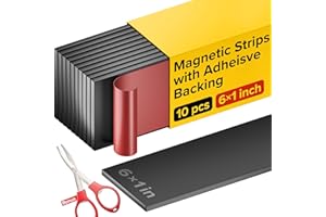 X-BET MAGNET Magnetic Strips with Adhesive Backing - Magnetic Tape for Crafts - Tool and Knife Magnet Strips for Kitchen, Garage and Garden - Adhesive Magnetic Tool Holder Strip for Wall