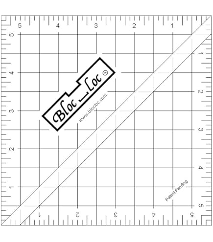 Amazon.com: Bloc Loc Half Square Triangle Multiple-Size 3-1/2