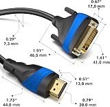 KabelDirekt HDMI to DVI Adapter Cable 0.5m AIS Shielding 24+1 Gold view 5
