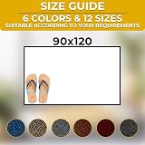 Homatz Door Mat Indoor Outdoor Heavy Duty Rubber 90x120cm Non Slip view 2