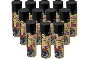 TAKAO One Touch Brake & Parts Cleaner - 14 oz Aerosol - Fresh Scent, Residue-Free, Fast-Acting, 12 pack