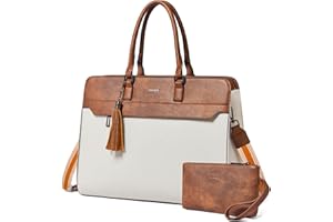 Shrrie 15.6 inches Laptop Bag for Women,Water-Resistant Work Bag Laptop Tote Bag,Briefcase with Satchel Purse