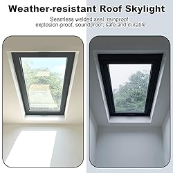 OXBZKMY Skylight Window for House Roof, Tempered