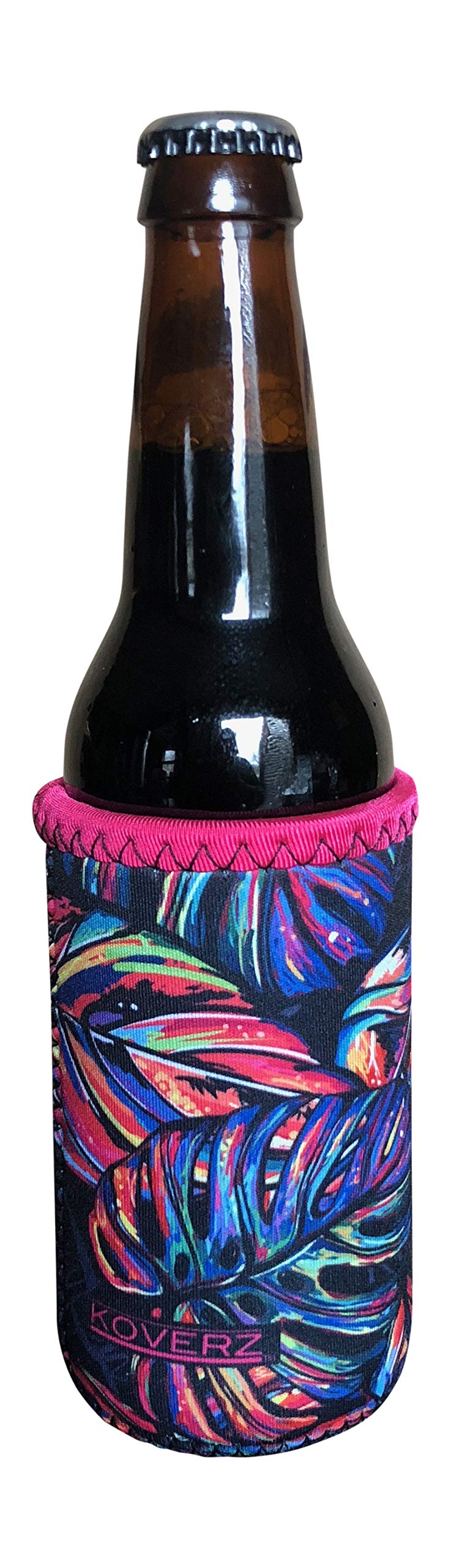 Koverz Neoprene 12 oz. Can/Bottle Coolie Insulator - Choose Your Style! - Tropics