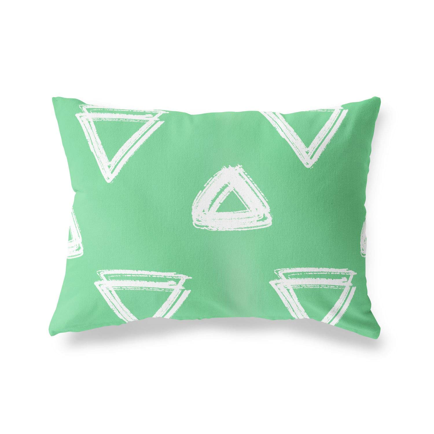 BonaMaison Decorative Cushion Cover, Petrol Green-White Throw Pillow Covers, Home Decorative Pillowcases for Livingroom, Sofa, Bedroom, Size: 45X60 Cm - Designed and Manufactured in Turkey