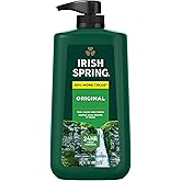 Irish Spring Men's Body Wash Pump, Original Body Wash for Men, Smell Fresh and Clean for 24 Hours, Cleans Body, Hands, and Fa