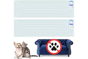 PAPARELA Scat Shock Mat for Dogs and Cats Indoor, Pet Shock Mats for Training Pets, Electric Repellent Mat Keeps Dogs and Cats Off Counter, Couch and Sofa, 3 Training Modes (60"x 12" 2 Pieces)