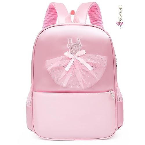 Dorlubel Cute Ballet Dance Backpack Tutu Dress Dance Bag with Key