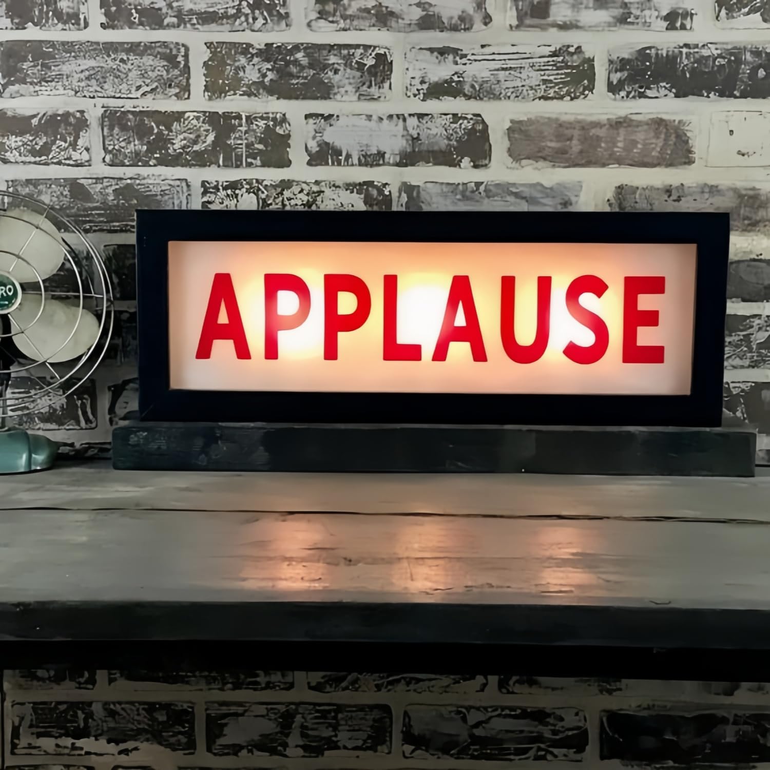 Photo 1 of Applause RGB LED Neon Lightbox Wall Mountable Pulsing Dimmable Light Sign Illuminated Lights for Recording Studio Cinema Libraries Cafes Home Company USB Powered