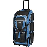 Travelers Club Xpedition 30 Inch Multi-Pocket Upright Rolling Duffel Bag