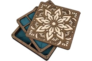 Sigvetan Bead Storage Organize with Lid,Storage Solutions, Bead Sorting Tray,Beadwork Accessory Sorter Container (Brown - 180X180mm)