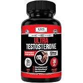 Kaya Naturals Ultra Testosterone - Men's Testosterone Booster - 90 Count | Tongkat Ali, Horny Goat Weed, Tribulus - Natural Workout Supplement for Energy, Stamina, and Strength Booster