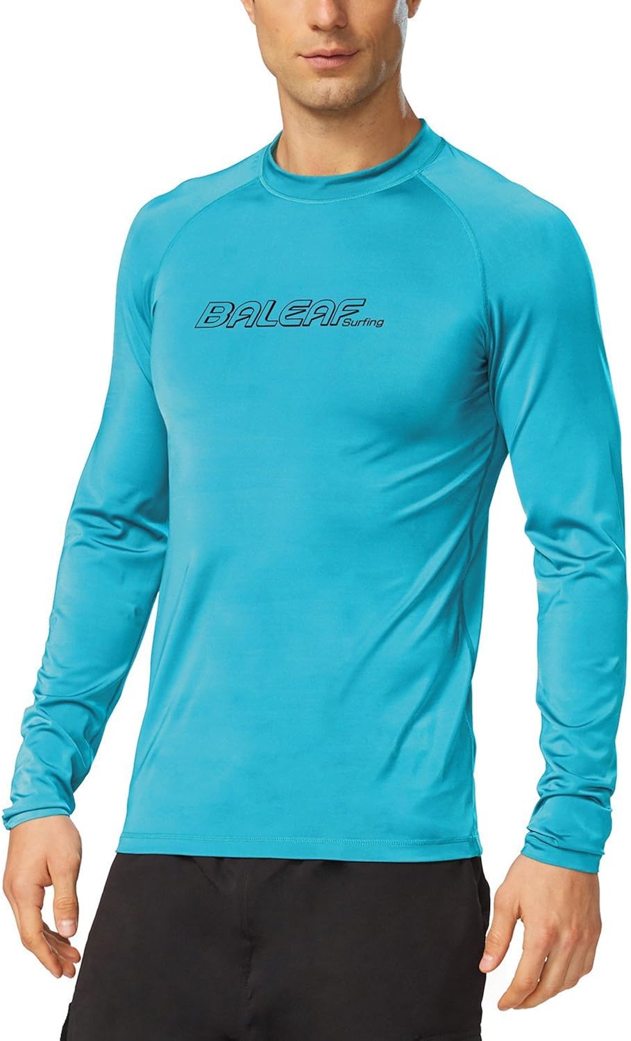 BALEAF Men's Long Sleeve Rashguard Sun Protective Swim Shirt UPF 50+: Clothing