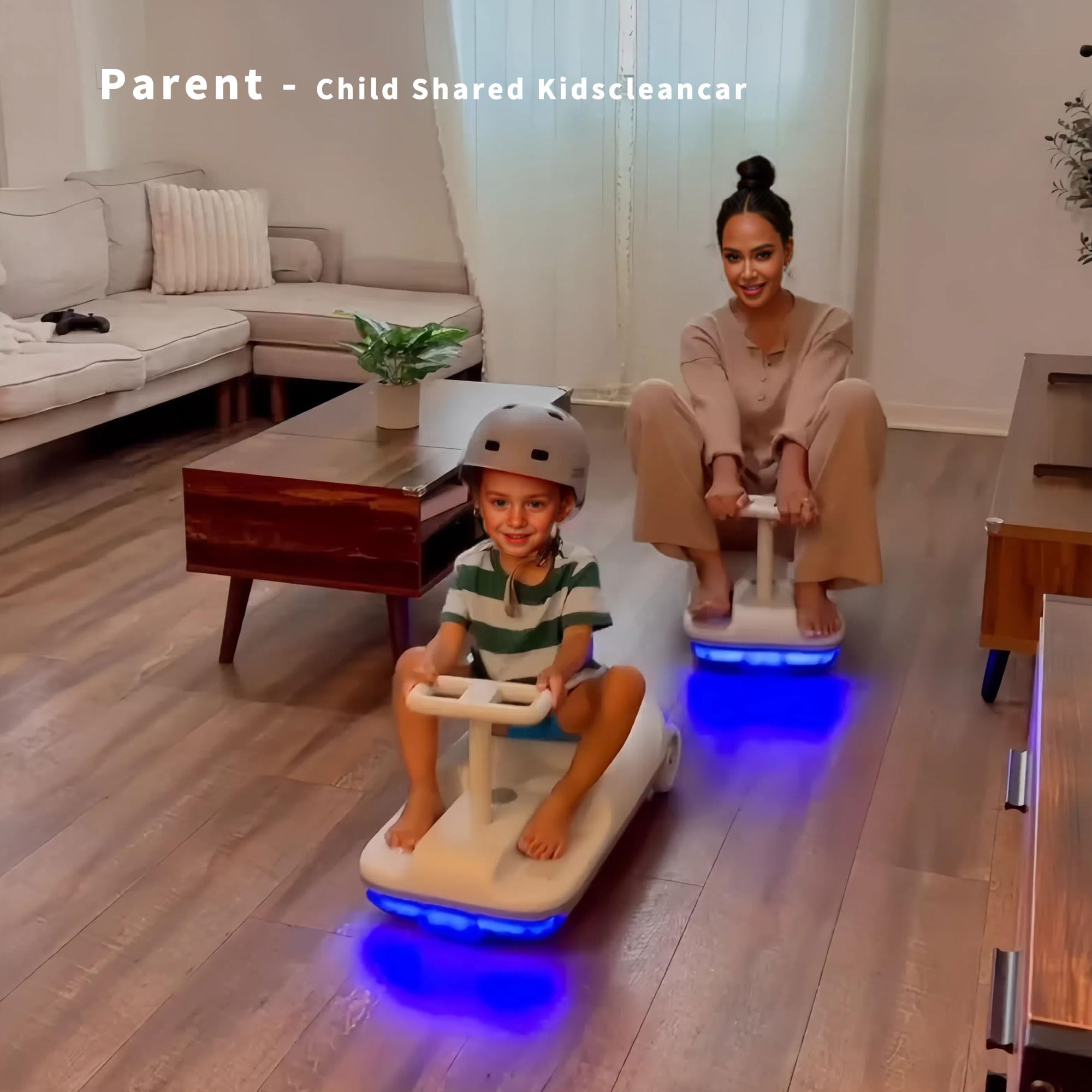 kidscleancar 12V Ride-On Car with Cleaning Fun, 3 in 1 Gokart, Soft-Start, 5-Speed Adjustable, Detachable mop, Rechargeable Battery, 160lbs Capacity, Indoor & Outdoor for Kids Ages 3+ Gray