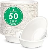 Talking Tables Table Kind 50 x Paper Bowls 18cm White Eco Friendly Recyclable