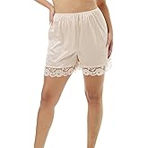 Underworks USA Pettipants Nylon Culotte Slip Bloomers Split Skirt 4-inch Inseam - 8493