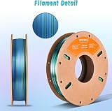 ERYONE Silk PLA Dual Color 1.75mm 250g Blue Green 3D Printer Filament view 5