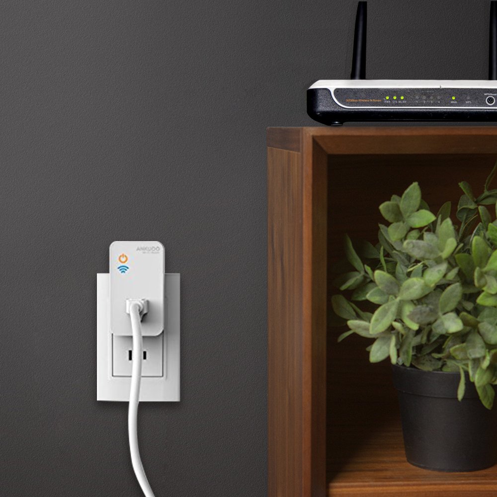 Ankuoo REC Wi-Fi Restarter Monitor Router/Modem/AP and Reset Power if WiFi Fails, 1.75 x 3 x 2.25 inch, White