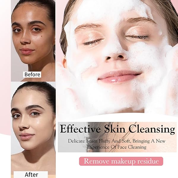 FOAMING FACE WASH WITH VITAMIN C, DEEP CLEAN AND REFRESH FOR RADIANT, HEALTHY, LOOKING SKIN, DAILY FACE WASH, SOFT BRUSH HEAD, 5.1 FL OZ