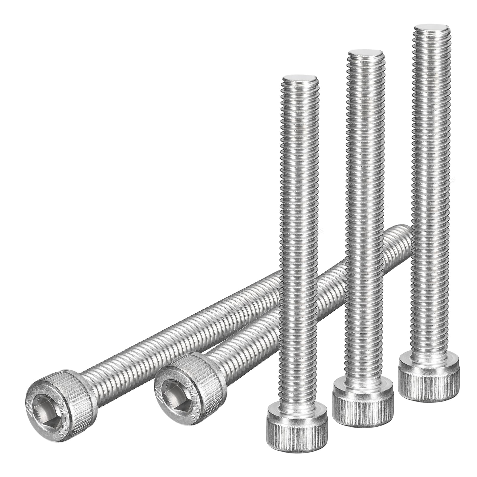DTGN M8x70mm Socket Head Cap Screws Bolts, 10Pcs 304 Stainless Steel 18-8, Metric Machine Hex Socket Screw, Hex Drive, Bright Finish, UNC Coarse Thread Fully Threaded โ image 1