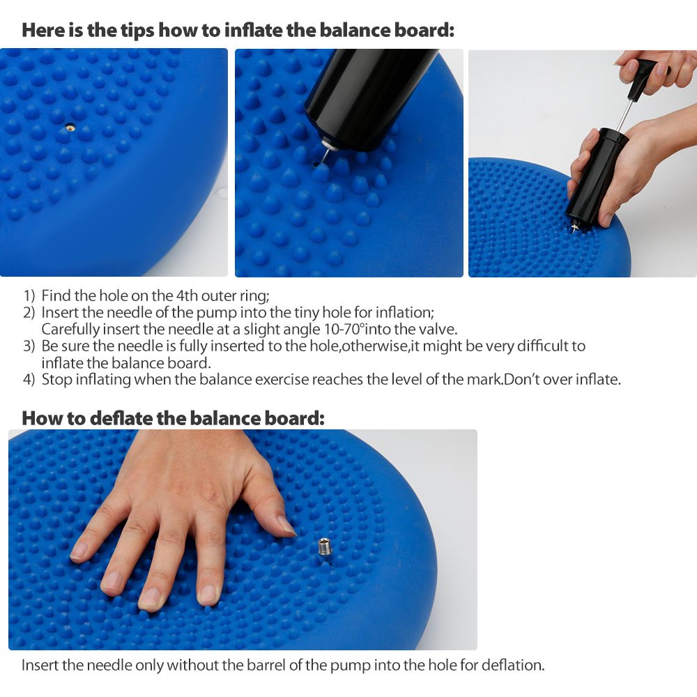 CPOKOH Balance Cushions,Wobble Cushion,Balance Disc,Wobble Seat,35cm