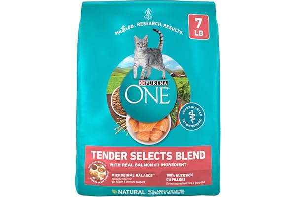 Purina ONE Salmon & Tuna Flavor Tender Selects Blend Adult Dry Cat Food, 7 lb product