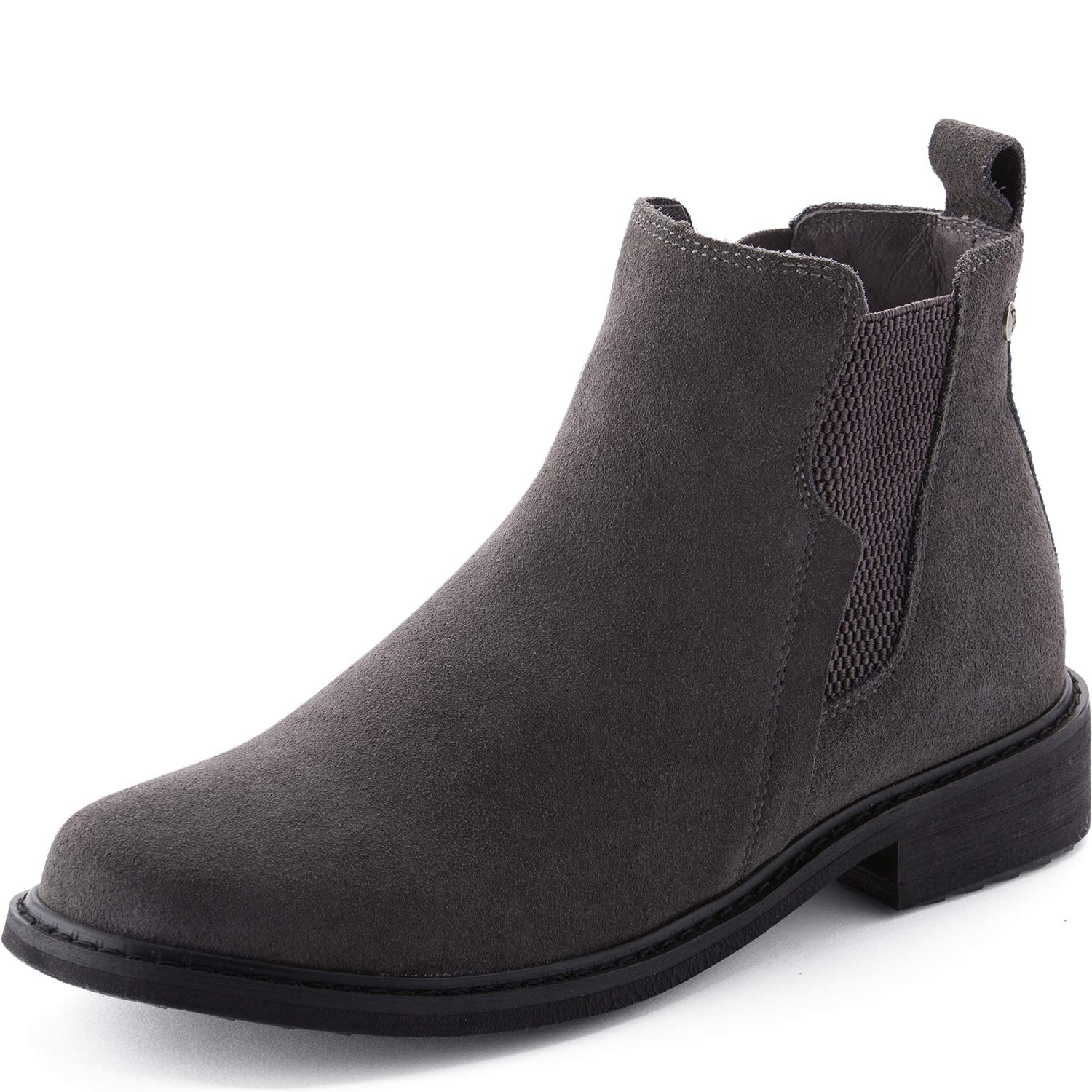casual leather ankle boots