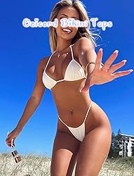 OZICERD String Bikini Tops for Women Bathing Suit
