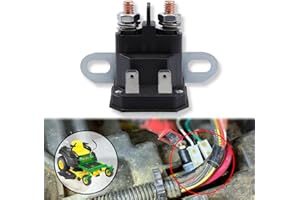 GYUPTRK Starter Solenoid Replace AUC15932 Fit for John Deere 7G18 Z225 Z235 Z315E Z330R Z335E Z345M Z345R Z355E Z425 Z445 Z535M Z645 L100 L110 L111 L120 L130 LA105 LA110 LT150 LT155 LT160 LT170 LT180