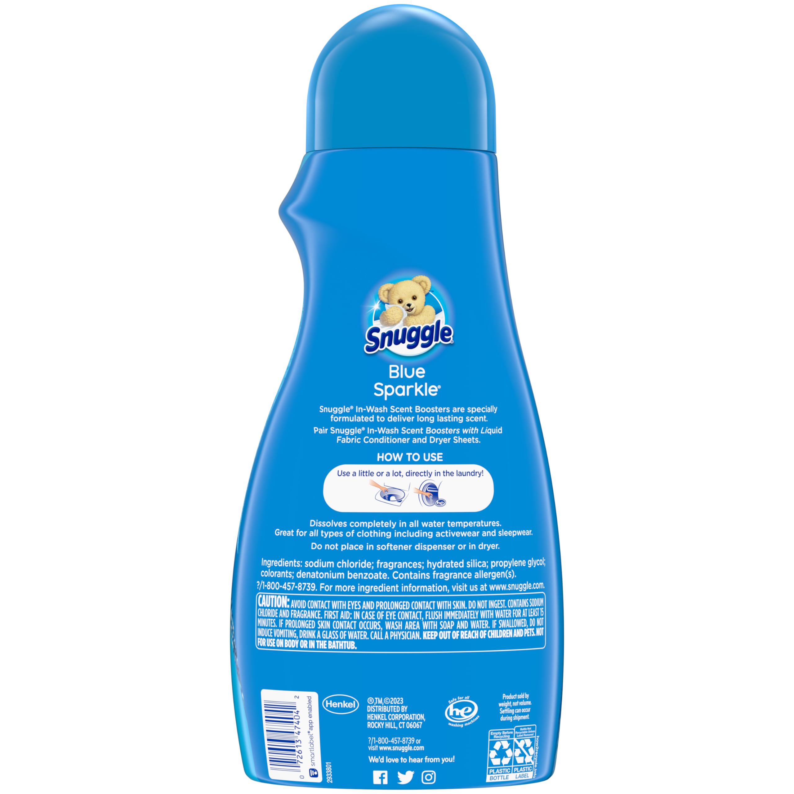 Snuggle In Wash Scent Booster, Blue Sparkle, 39 Ounce (Packaging May Vary)