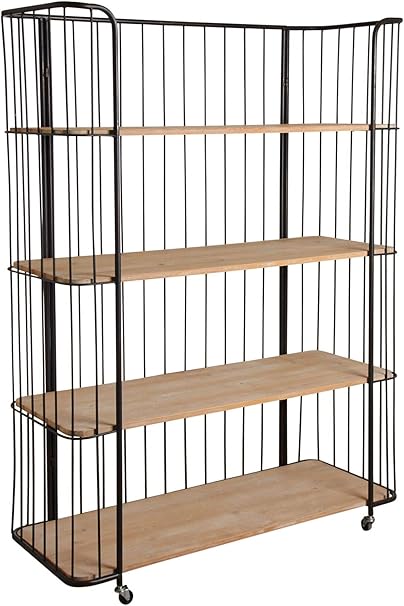 Jardin Deco Etagere Style Industriel Sur Roulettes 4 Niveaux Amazon Fr Cuisine Maison