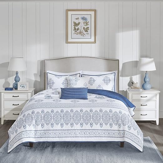 Amazon Com E E Sanibel 5 Piece Coverlet Set Multi Full