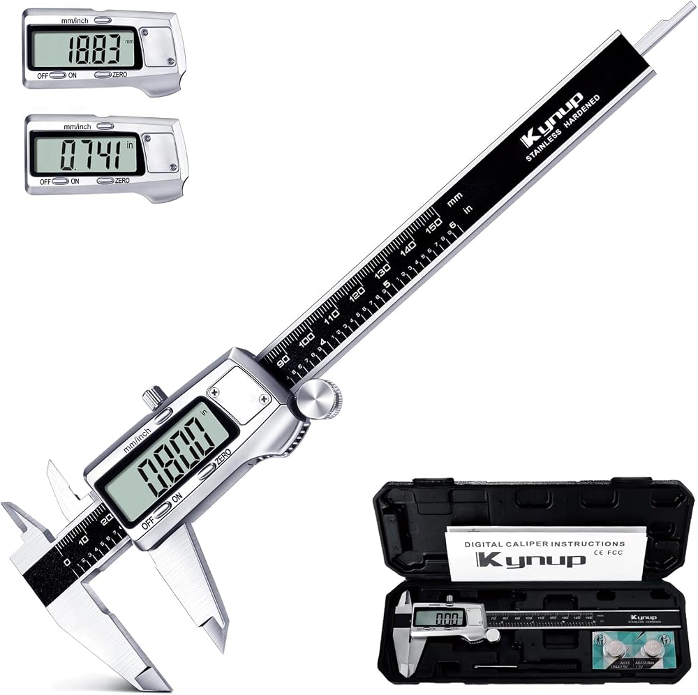 Kynup Digital Caliper 150mm Electronic Caliper InMm Conversion Stainless Steel