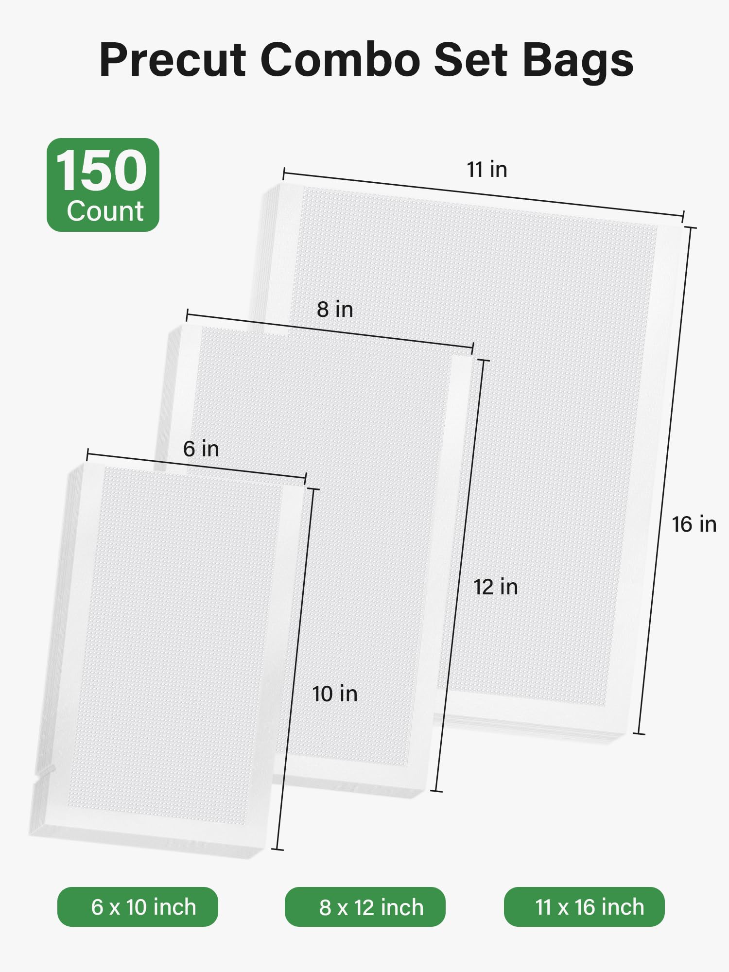 Kootek Vacuum Sealer Bags for Food, 150 Gallon 11