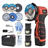 ZFULVO Cordless Brush Angle Grinder Kit, 19500rpm