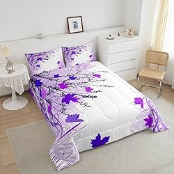 Erosebridal Fall Leaves Comforter Set King
