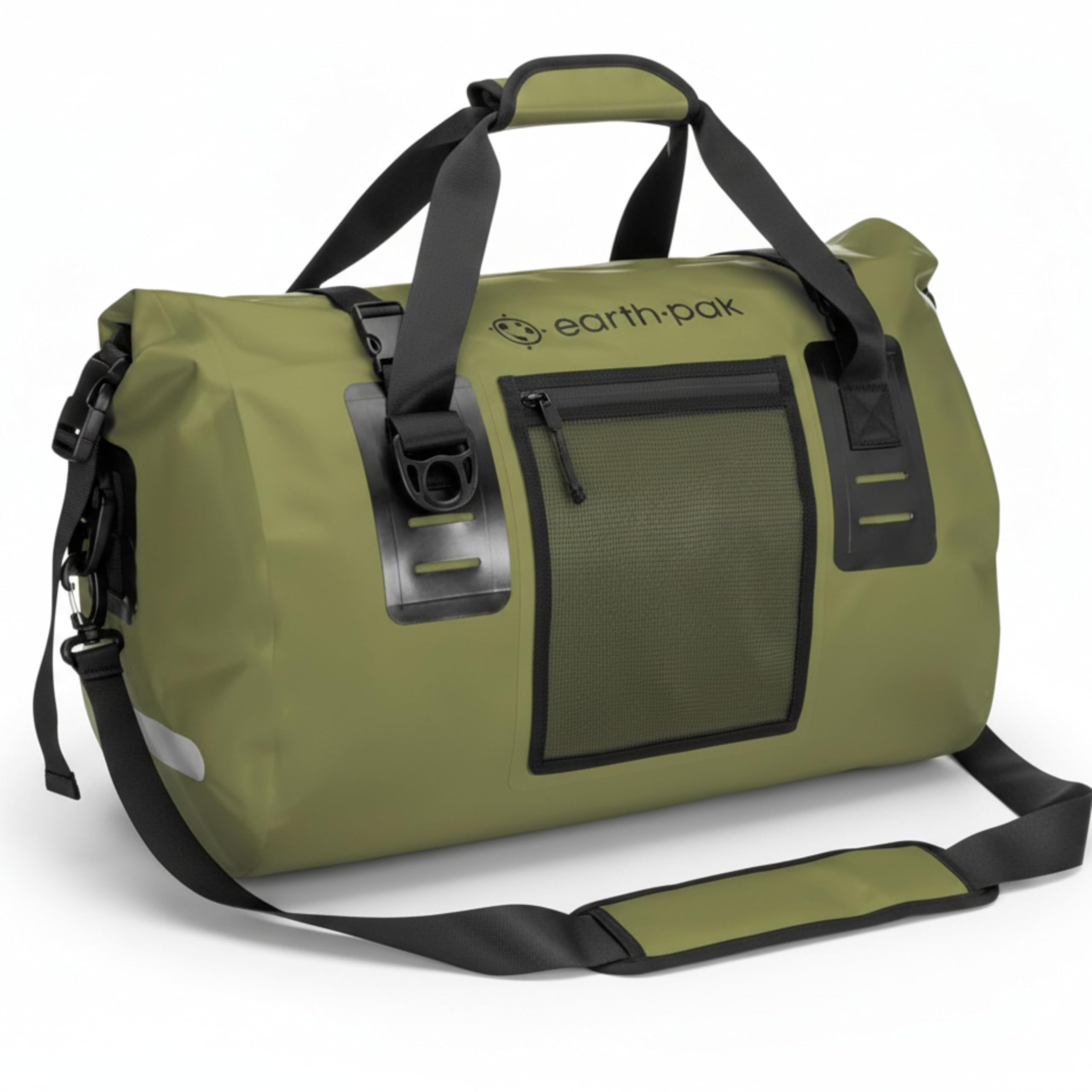 Earth Pak Waterproof Duffel Bag - Heavy Duty Motorcycle Dry Bag with Large Storage Space Perfect for Traveling, Camping, Kayaking, Fishing & Canoeing Bag 50L/70L/90L/120L Sizes Image