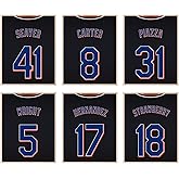 TnT Prints New York Mets Poster - Set of 6 (8x10') Unframed NY Mets Wall Art, Sports Team Posters, Perfect for Multiple Rooms