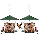Jealoeur Bird Feeders for Outdoors Hanging Bird