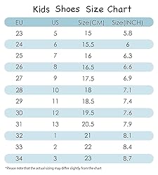 Toandon Little Girls Kids Sneakers Canvas Shoes